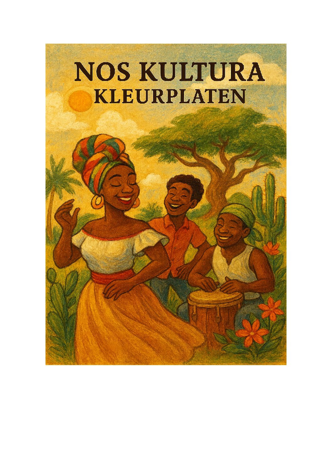 Nos kultura kleurplaten